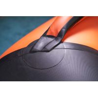 Лодка моторная килевая Kitt Boats 350 НДНД ФАЛЬШБОРТ оранжево-черный